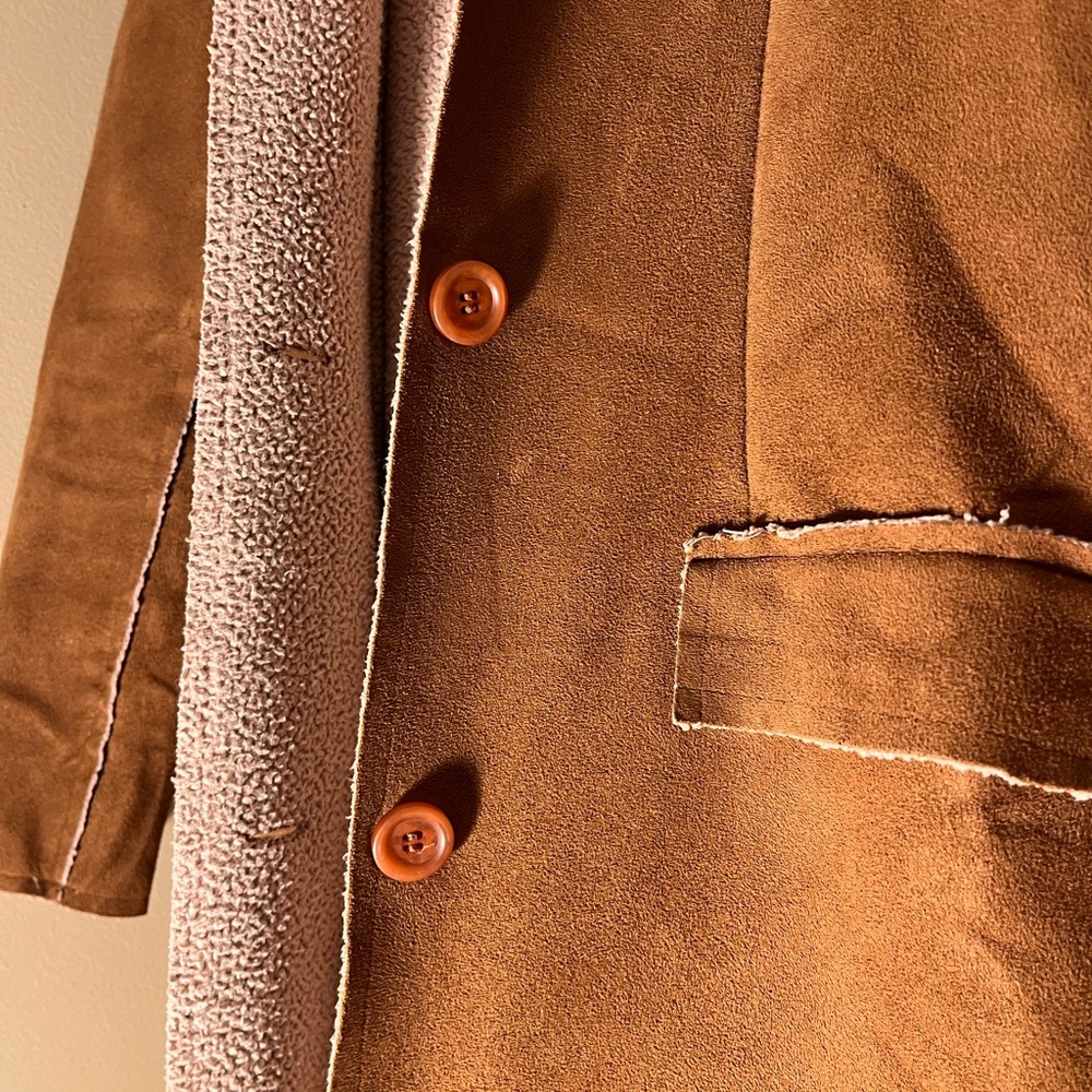 Velvet / Brown Trench Coat - Picture 4 of 6
